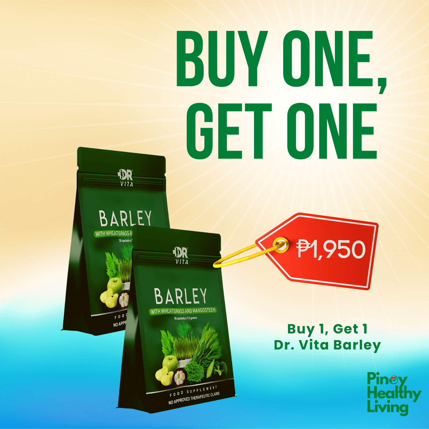 Buy 1 + Get 1 Free Dr. Vita Barley