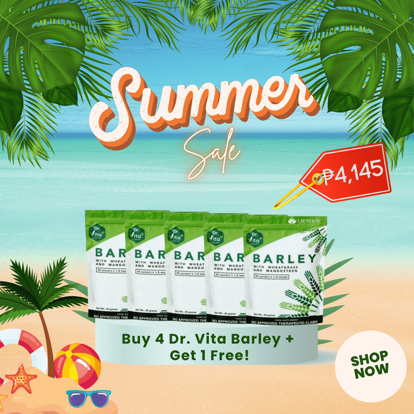 Buy 4+ 1 Free!Dr. Vita Barley