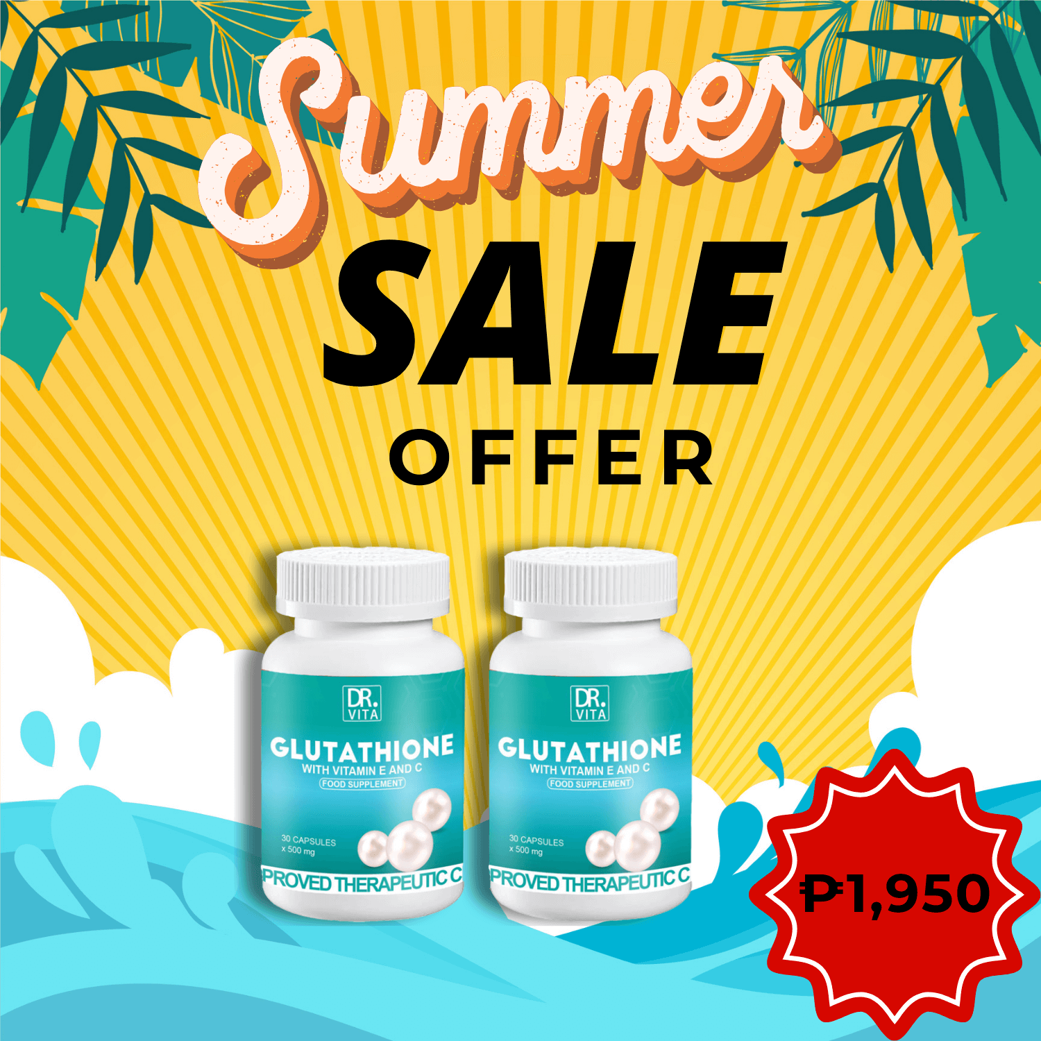 Buy 1 Dr. Vita Glutathione + Get 1 FREE!