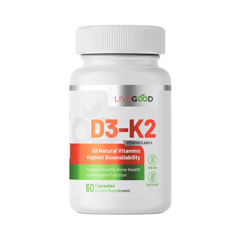 LiveGood Vitamin D3 and K2 2000